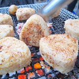 ＢＢＱに☆味ご飯の焼きおにぎり